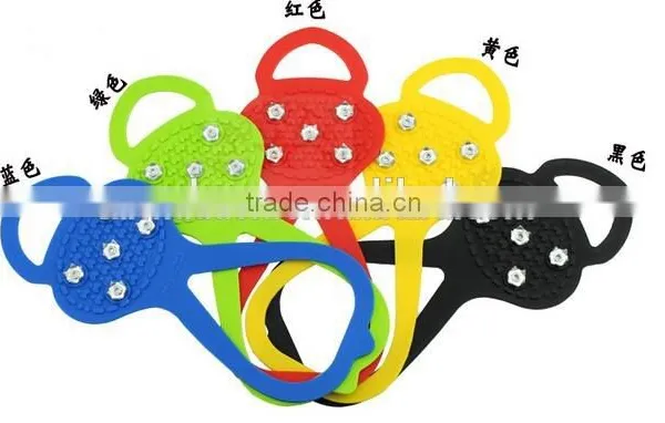 2014 Hot Selling Durable Anti-slip Unisex Silicone Climbing Crampons photo-6