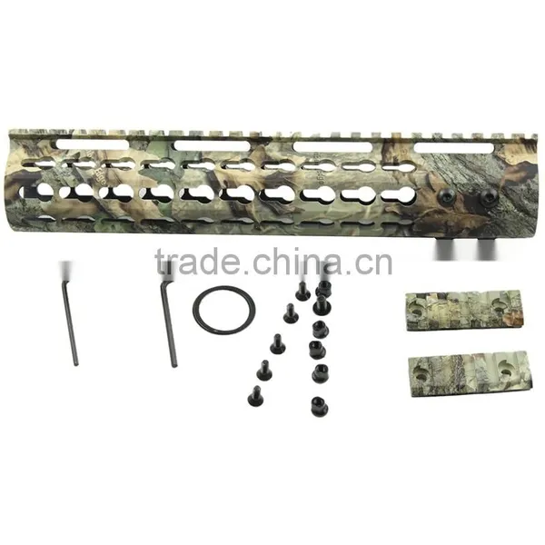 Funpowerland Keymod 10 Inch Camo Color Rifle Length Key Mod Free Float Rifle Style Handguard Rail Mount photo-4