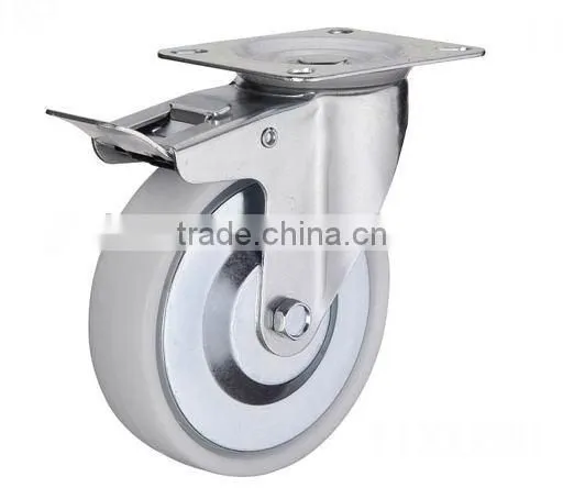 white PP caster