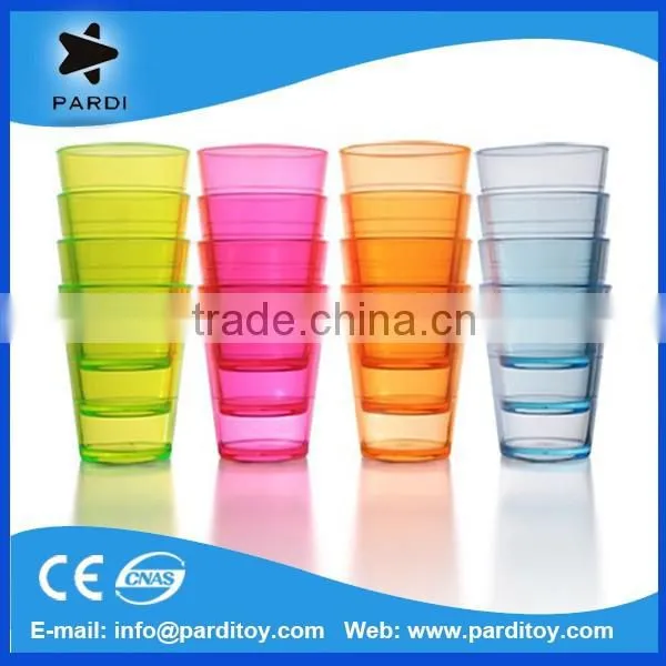Party 1oz Neon Disposable Plastic Shot Glasses Assoeted Colors photo-2