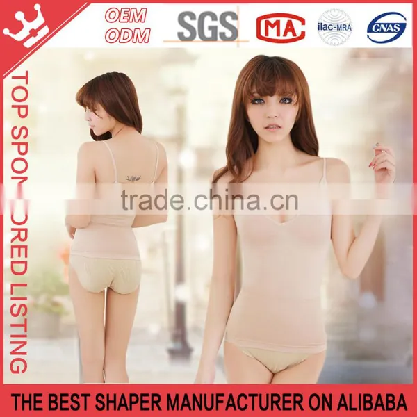 Seamless Underwear For Women Body Shaper Underwear Nylon Camisole Black Color Y09 photo-2