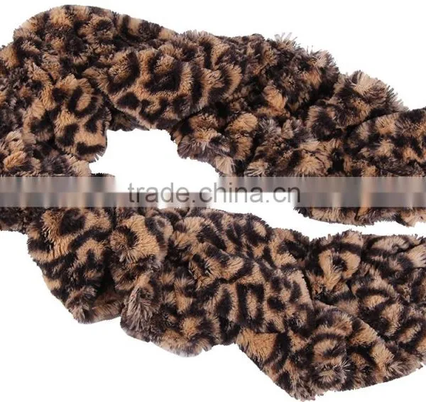 Leopard Classics Fake Fur Tippet Scarf