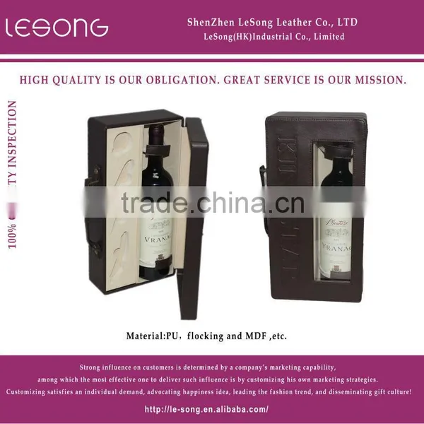 Various Custom Printed Leather Liquor Box/Wine Gift Box/MDF Beer Box