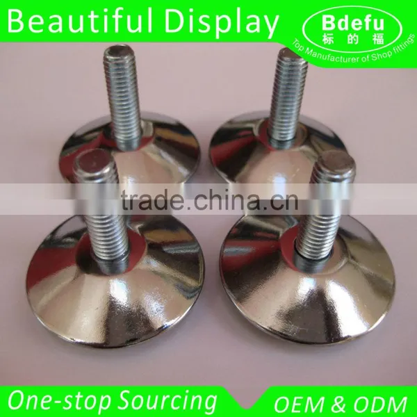 Adjustable CHROME Levelling Feet/foot M8x25mm Table Desk Cabinet Kitchen Corner Bench