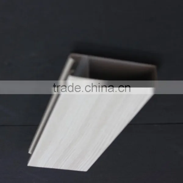 Impact Resistance Wood Grain Suspended Metal Strip Ceiling Aluminum U Groove Screen Ceiling Tiles photo-2