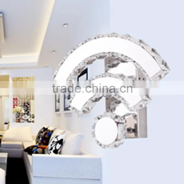 Wifi Design 220V LED Wall Lights K9 Crystal Decorative Wall Lamp photo-4