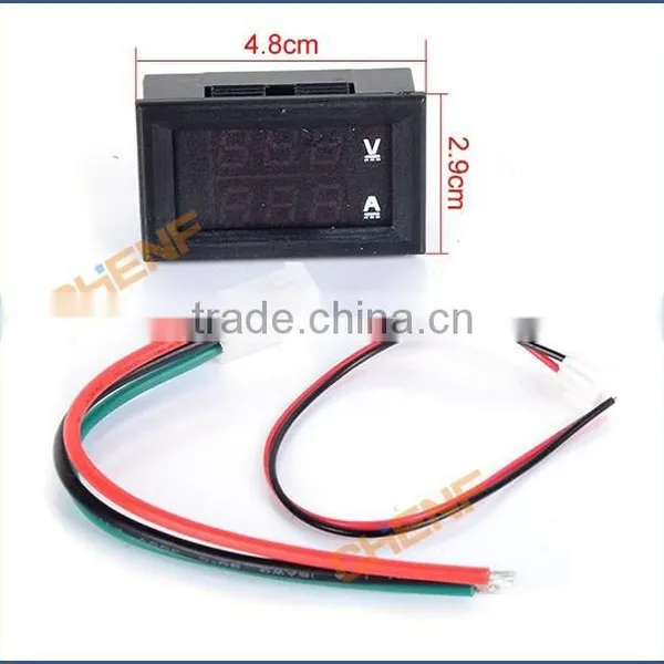 Cheaper High Quality Dual LED Digital Voltmeter Ammeter Amp Volt Meter + Current Shunt DC 100V 10A photo-6