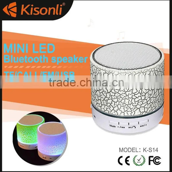 Colorful Led Light Wireless Bluetooth Speaker With TF Card Playing photo-4