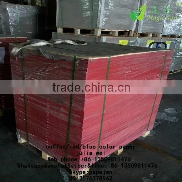 100% Wood Pulp Red Paper Card photo-2