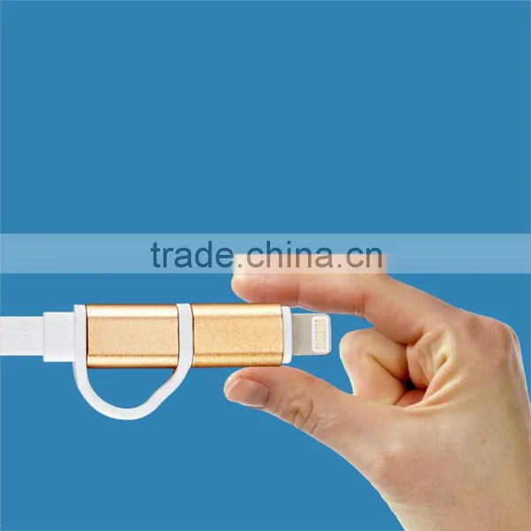 2-in-1 USB Data Sync Charge Cable Micro USB Cable for IPhone 6 6S 6Plus photo-5