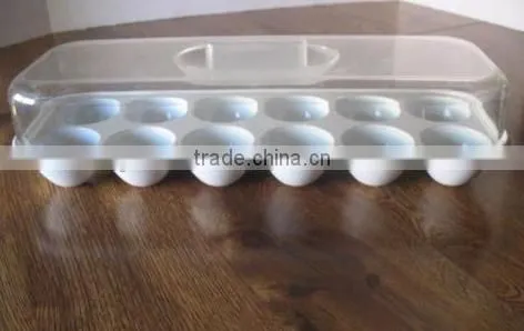Refrigerator Egg Storage Tray Bin Holder Container White Fridge Holds 12 Eggs