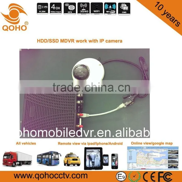 Vehicle HDD Mobile DVR With 4D1 2CIF 4HD1 G-sensor GPS 3G 4G photo-6