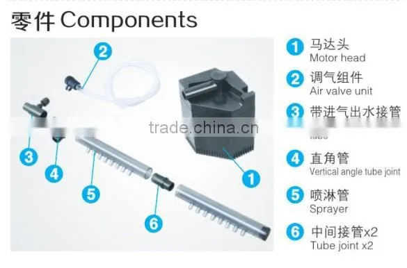 GLB-600B Fish Tank Internal Submersible Spray Effect Filter Pump photo-4