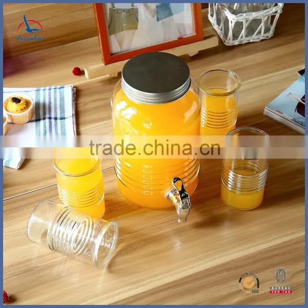 3.7L Glass Drink Beverage Dispenser Water Dispenser With Tap photo-6