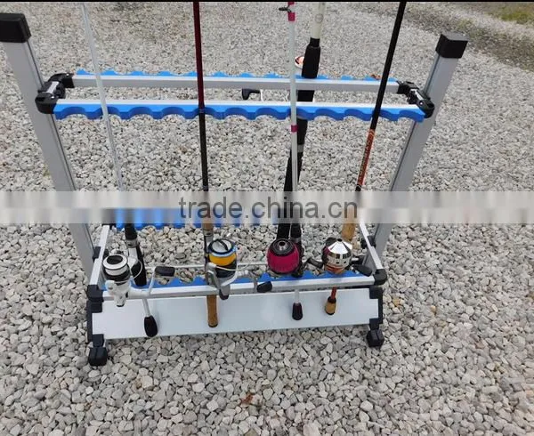 Amarine-made Fishing Rods Holder Portable Aluminum 24 Fishing Rod Racks Great for Storing Fishing Poles on Boat, Truck, Rv At Ho photo-3