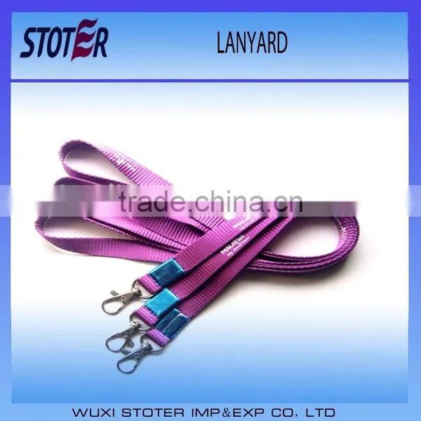 printed custom polyester material lanyard