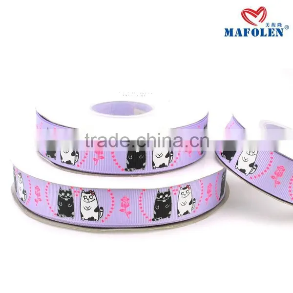3 Inch Custom Printed Cartoon Character Grosgrain Ribbon for Sale photo-3