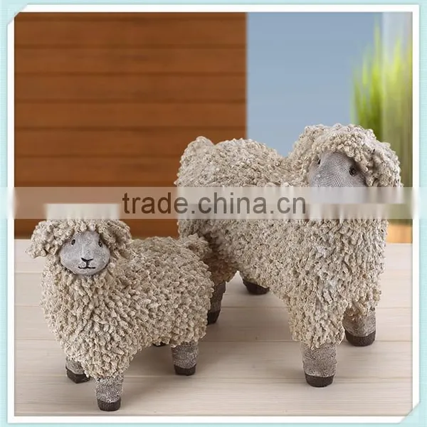 Resin Sheep Figurine Sheep Statue for Ornament photo-2