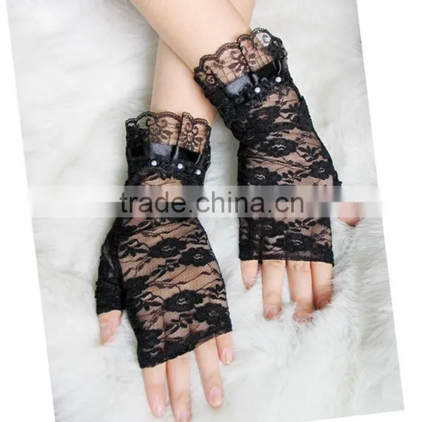 Fingerless Cheap Lace Gloves photo-3