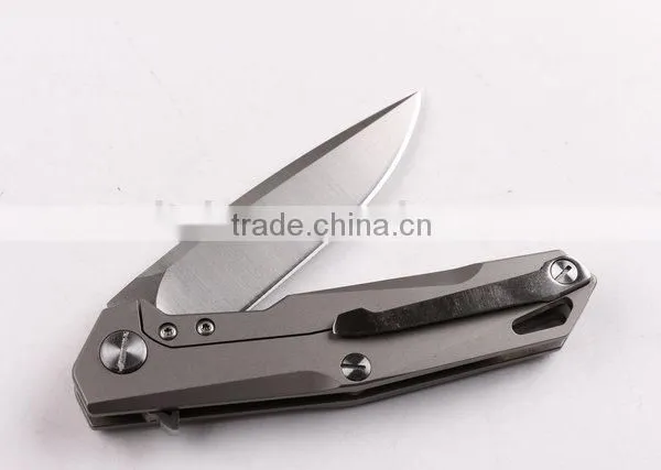 OEM TC4 Titanium Alloy Folding Knife With D2 Blades photo-5