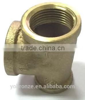 New Products Taiwan 1x3/4 Inch Pipe Brass Fittings Reducing Tee photo-4