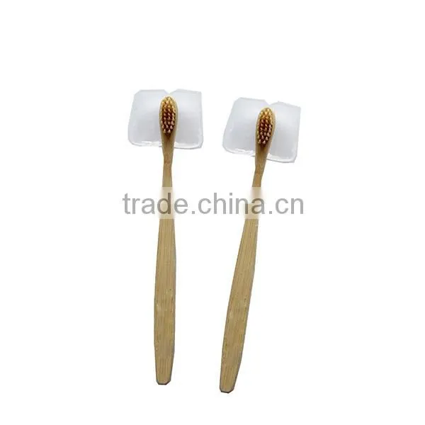 High Quality Biodegradable Bamboo Charcoal Fiber Bristles Wood Toothbrush photo-6