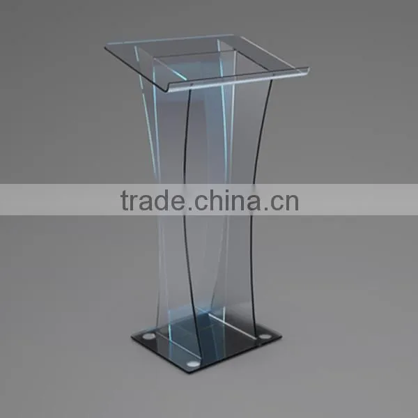 High Quality Factory Price Eco-friendly Acrylic Material Acrylic Podium Pulpit Lectern