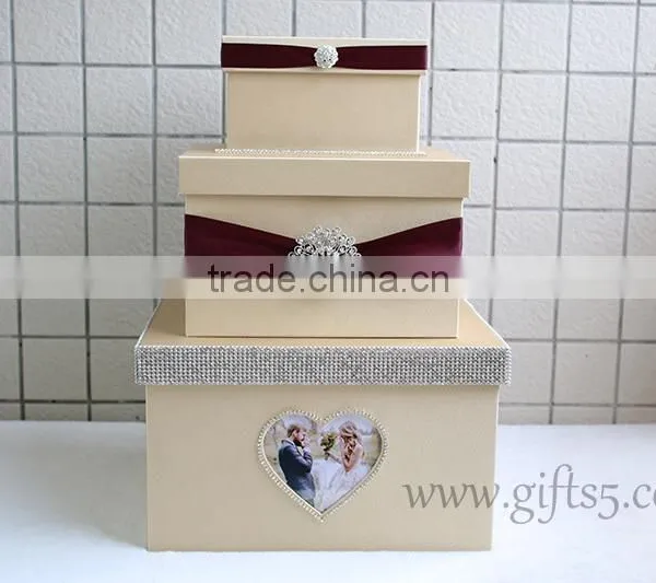 Rustic Wedding Card Box With Photo Frame for Best Widding Gifts photo-2