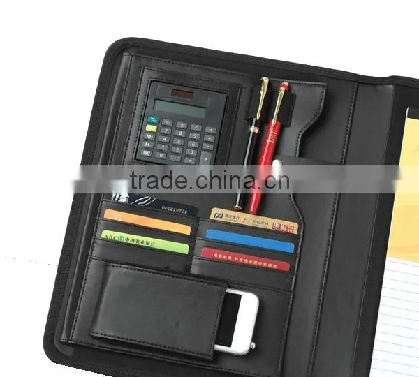Custom Cheaper Price Leather Folder, A4 Leather Portfolio / File Folder photo-4