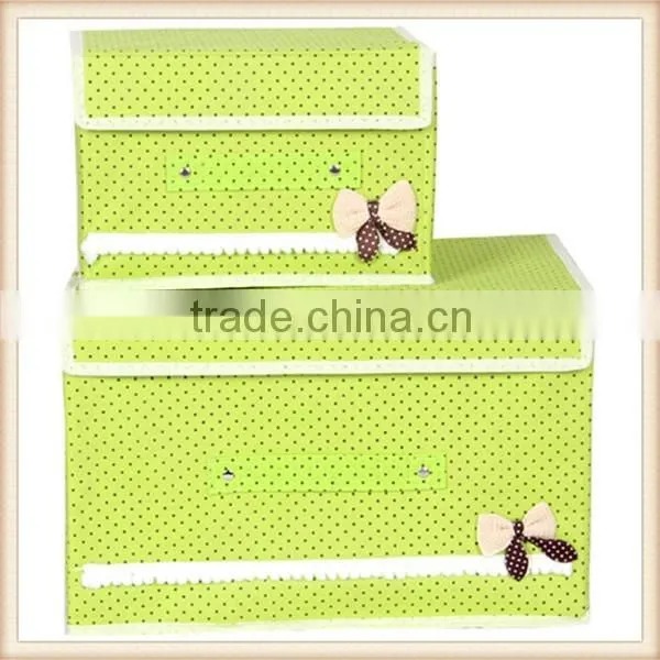 Sweet Bowknot Non-woven Collapsible Storage Box photo-5