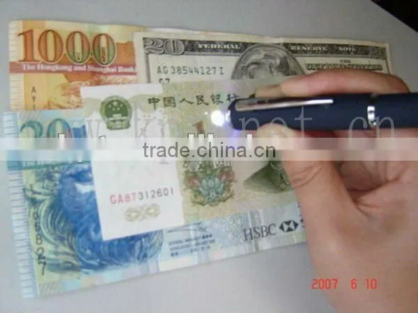 100mw infrared and uv lighting RMB currency test pen