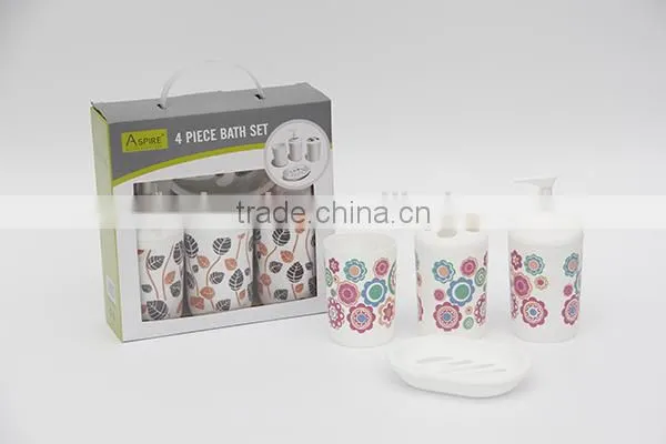 4pcs Bathroom Accessory Set photo-6