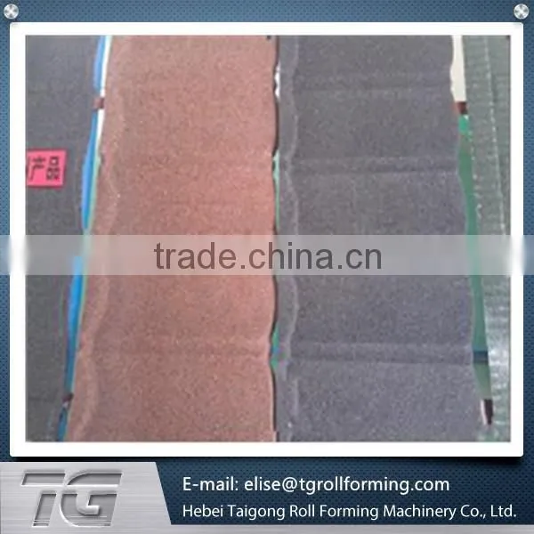 Metal Shingle Stone Coated Steel Roof Machine Vermiculite Steel Tile Production Line photo-4