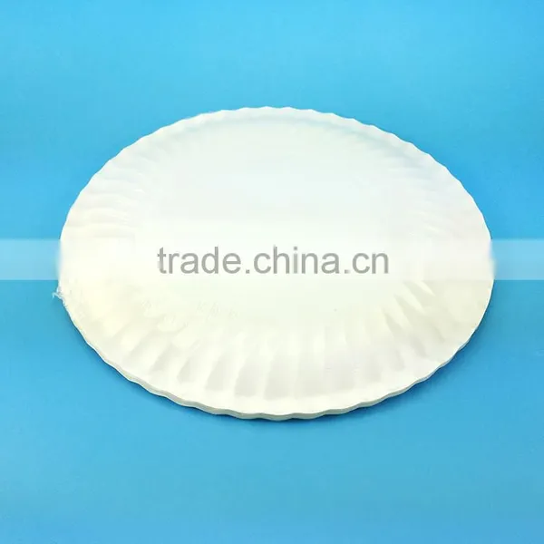 White Round Eco Friendly Round Party Disposable Paper Plate photo-3
