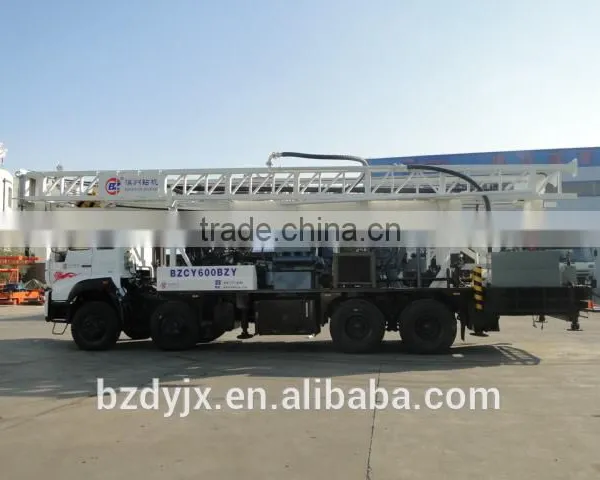 600m Hydraulic SINOTRUCK Truck Mounted Rotary Water Well Drilling Rig BZCY600BZY photo-2