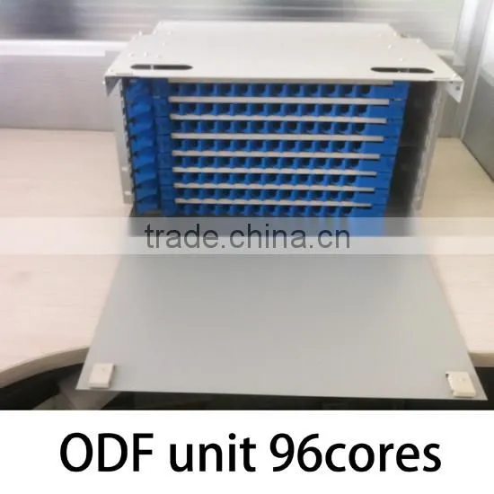 China Supplier Fiber Optic Equiment 19 Inch Rack Mounted ODF Unit Box 96 Core photo-2
