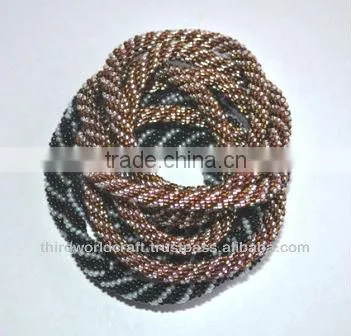 Rollover Glass Bead Bracelets From Nepal photo-6