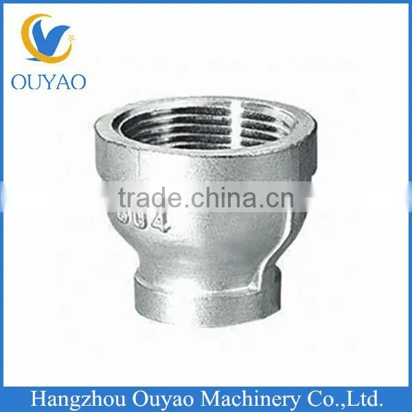 304/316 Stainless Steel Reducer Pipe Fittings NPT Female Thread