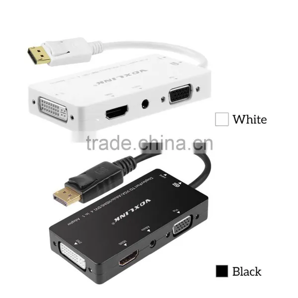Voxlink New High Speed Gold Plated DisplayPort TO VGA/Aduio/HDMI/DVI Cable Adapter for Macbook photo-2