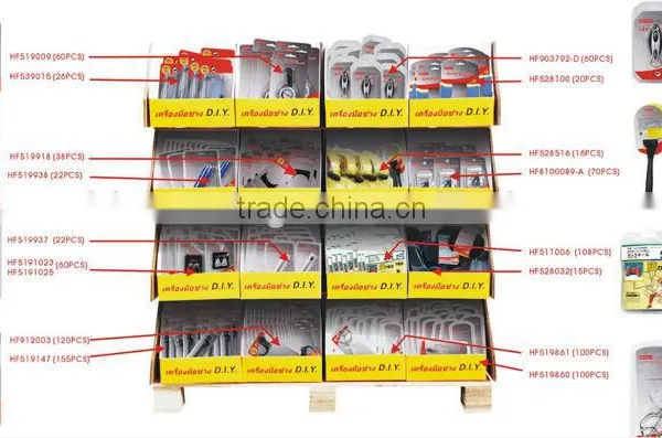 diffrerent auto spare parts and so on in display