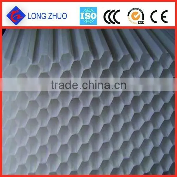 Square High Quality Honeycomb Inclined Pipe/PVC Plastic Hexagon Honeycomb Packing photo-2
