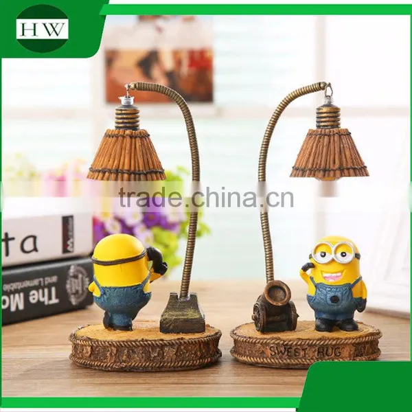 Resin Decorative Cartoon Minions Eye Protection Battery Operated Led Study Reading Desk Table Night Light Lamp photo-5
