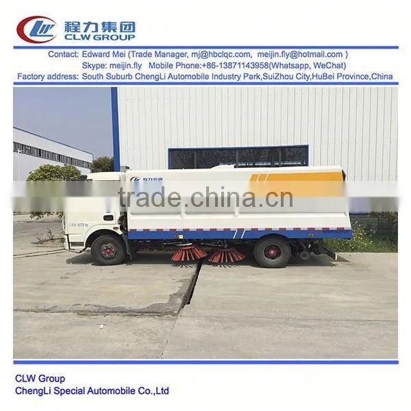 Dongfeng 4*2 Type 120hp 6 Ton Manual Road Sweeper photo-2