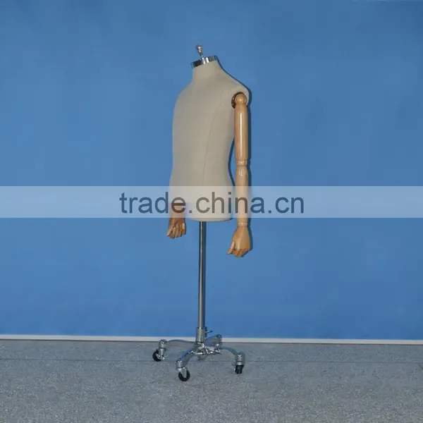 Male Tailor Mannequin Clothing Display Racks Props Wooden Hand Plating Bonnet photo-2