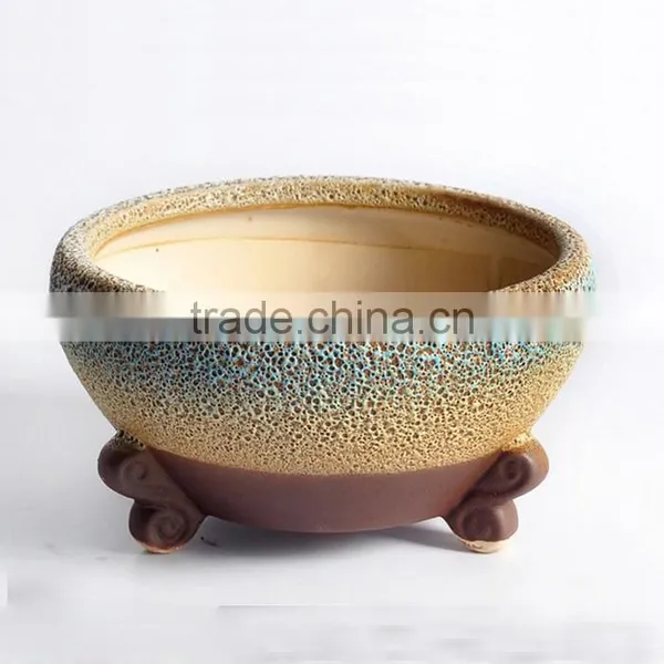 New Design Large Caliber Meaty Plants Ceramic Outdoor Planters photo-6