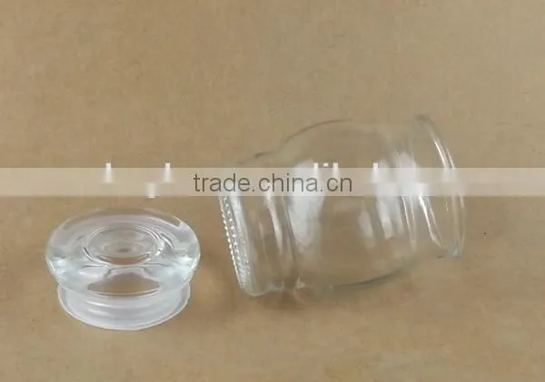 New Glass Jar With Glass Lid 150ml Candle Jar photo-3