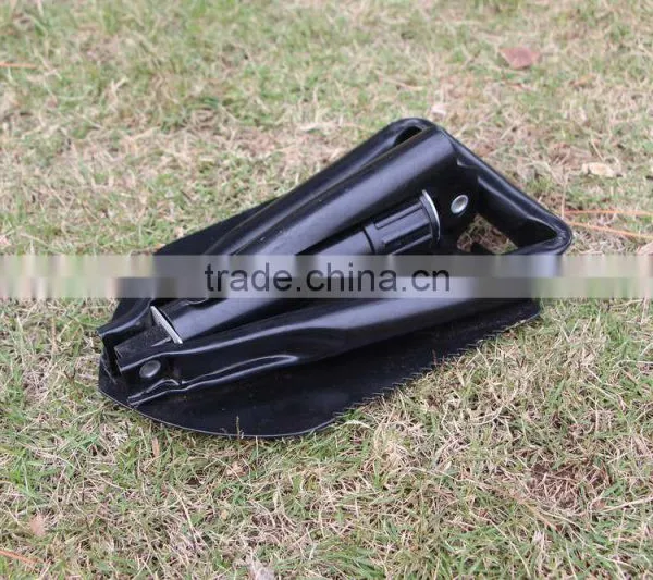 Multi-function Outdoor Survival Folding Shovel Military Shovel With Carry Bag photo-2