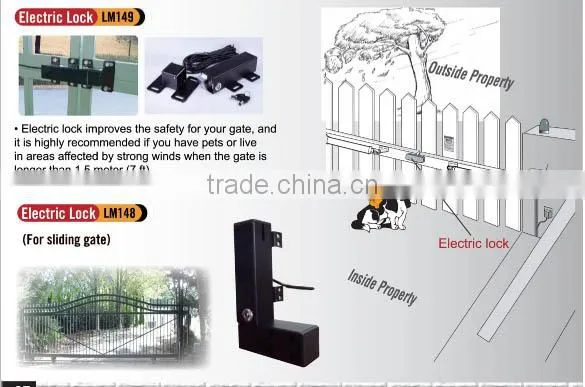 Remote Control Outdoor Gate Lock photo-2