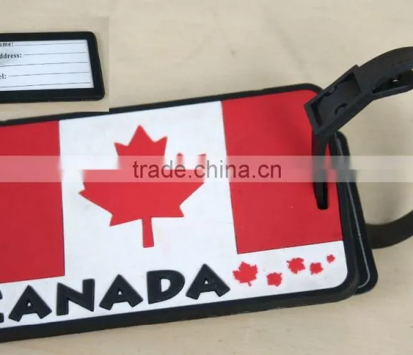 Custom Logo Name Tag Soft PVC Luggage Tag photo-2
