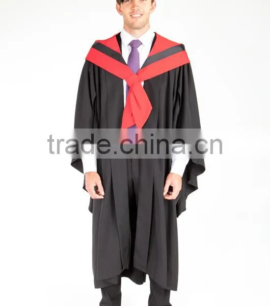 Customized Bachelor Gown University Graduation Gown for College